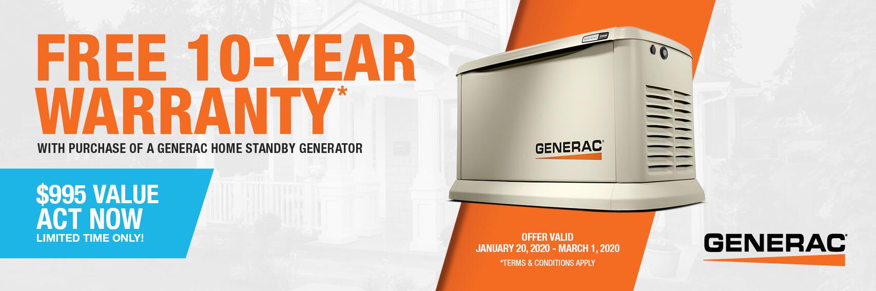 Homestandby Generator Deal | Warranty Offer | Generac Dealer | Cleveland, OH